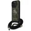 Guess - Keménytok 4G Nagy Logó Zsinóros Pánttal (GUHCP16LP4GMGCRW) - iPhone 16 Pro - Barna