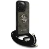 Guess - Keménytok 4G Nagy Logó Zsinóros Pánttal (GUHCP16LP4GMGCRW) - iPhone 16 Pro - Barna