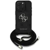 Guess - Keménytok 4G Nagy Logó Zsinóros Pánttal (GUHCP16XP4GMGCRK) - iPhone 16 Pro Max - Fekete