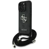 Guess - Keménytok 4G Nagy Logó Zsinóros Pánttal (GUHCP16XP4GMGCRK) - iPhone 16 Pro Max - Fekete