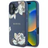 Guess - Virágos MagSafe (GUHMP16SPGNMPLMB) - iPhone 16 - Kék