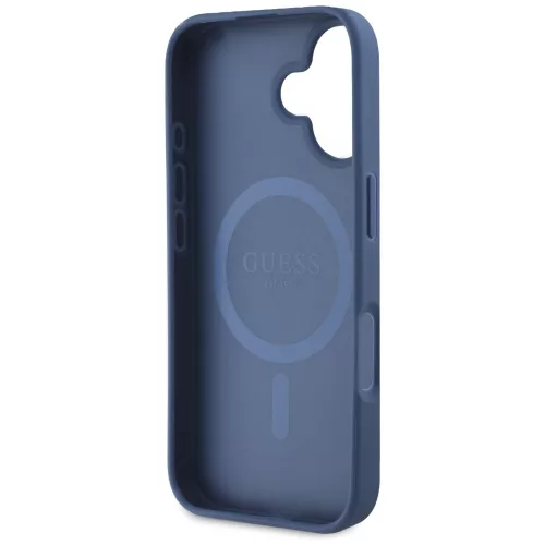 Guess - Virágos MagSafe (GUHMP16SPGNMPLMB) - iPhone 16 - Kék