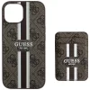 Guess - Kártyatartós 4G Csíkos MagSafe (GUBPHCP15SP4RPSW) - iPhone 15 - Barna