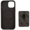 Guess - Kártyatartós 4G Csíkos MagSafe (GUBPHCP15SP4RPSW) - iPhone 15 - Barna