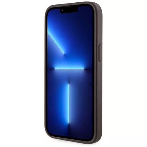Guess - Kártyatartós 4G Csíkos MagSafe (GUBPHCP15SP4RPSW) - iPhone 15 - Barna