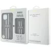 Guess - Kártyatartós 4G Csíkos MagSafe (GUBPHCP15SP4RPSW) - iPhone 15 - Barna