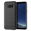 Techsuit - Carbon szilikon tok - Samsung Galaxy S8 - Fekete