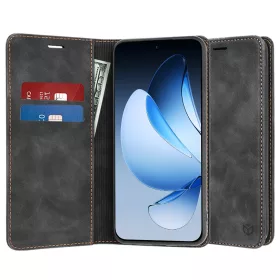   Techsuit - Confy Cover kinyitható tok - Oppo Reno13 - Fekete