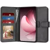 Techsuit - Diary Book kinyitható tok - Oppo Reno13 F 4G / Reno13 F 5G / Reno13 FS 5G - Fekete