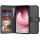 Techsuit - Diary Book kinyitható tok - Oppo Reno13 F 4G / Reno13 F 5G / Reno13 FS 5G - Fekete