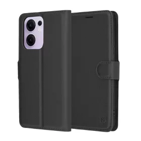   Techsuit - Leather Folio - Oppo Reno13 F 4G / Reno13 F 5G / Reno13 FS 5G - Black