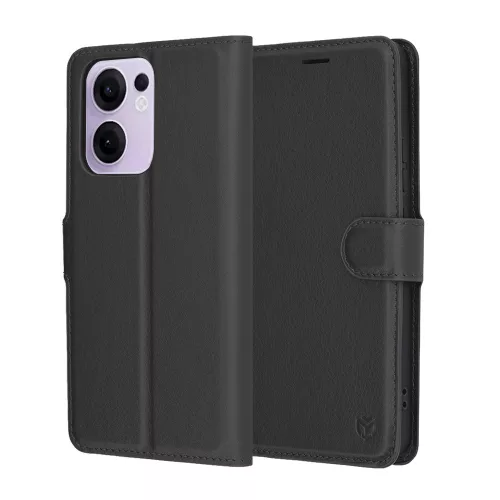 Techsuit - Leather Folio - Oppo Reno13 F 4G / Reno13 F 5G / Reno13 FS 5G - Black