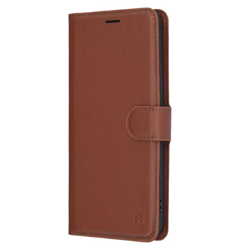 Techsuit - Leather Folio - Oppo Reno13 F 4G / Reno13 F 5G / Reno13 FS 5G - Brown