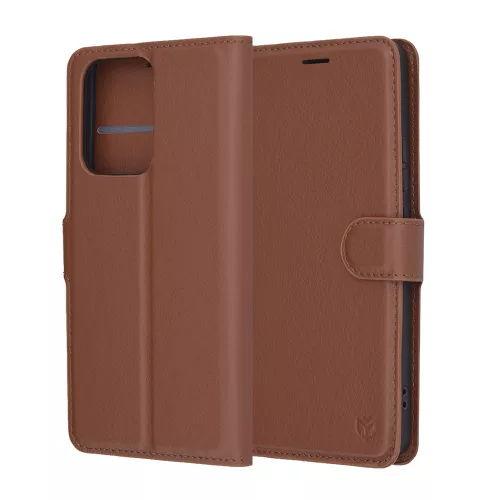 Techsuit - Leather Folio - Oppo Reno13 F 4G / Reno13 F 5G / Reno13 FS 5G - Brown