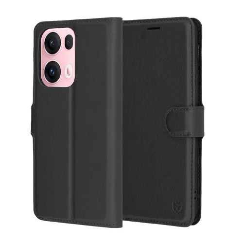 Techsuit - Leather Folio - Oppo Reno13 Pro - Black