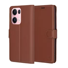 Techsuit - Leather Folio - Oppo Reno13 Pro - Brown