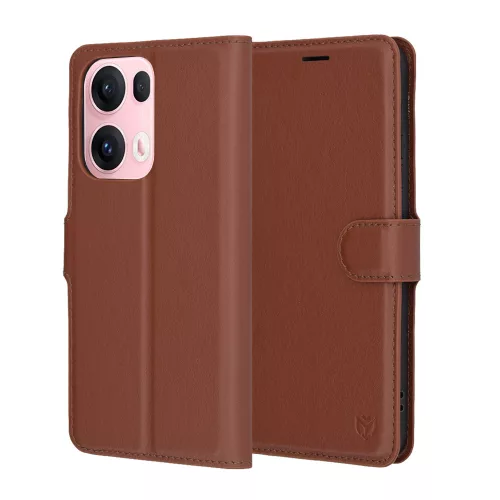 Techsuit - Leather Folio - Oppo Reno13 Pro - Brown