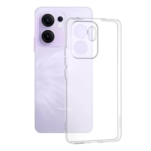 Techsuit - Clear Silicone tok - Oppo Reno13 F 4G / Reno13 F 5G / Reno13 FS 5G - Átlátszó