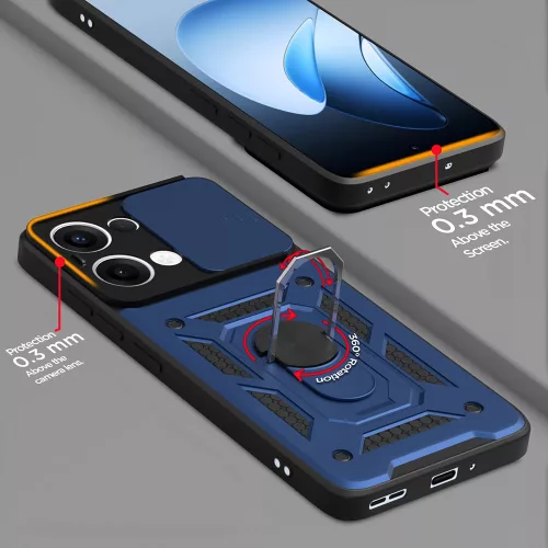 Techsuit - CamShield ütésálló tok - Oppo Reno13 - Rose Gold