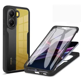   Techsuit - ColorVerse 360 tok kijelzővédővel - Xiaomi Poco X7 Pro - Fekete