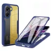 Techsuit - ColorVerse 360 tok kijelzővédővel - Xiaomi Poco X7 Pro - Kék