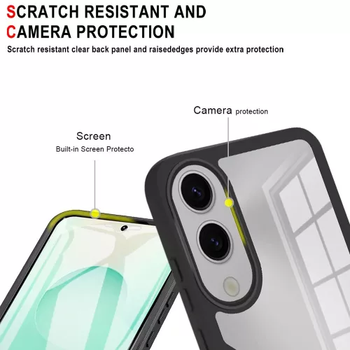 Techsuit - ColorVerse 360 tok kijelzővédővel - Samsung Galaxy S25 Edge - Rózsaszín