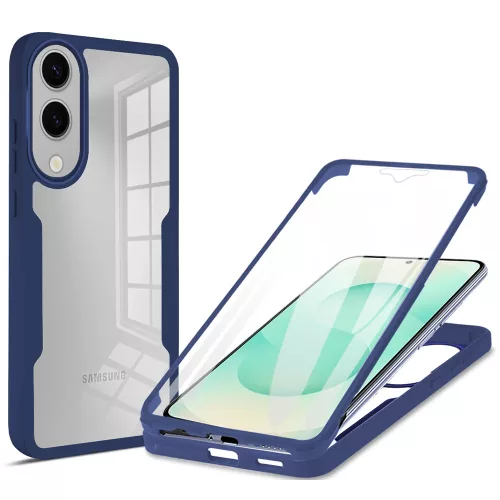 Techsuit - ColorVerse 360 tok kijelzővédővel - Samsung Galaxy S25 Edge - Kék
