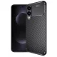 Techsuit - CarbonFiber szilikon tok - Samsung Galaxy S25 Edge - Fekete