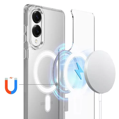 Techsuit - MagSafe Pro tok - Samsung Galaxy S25 Edge - Átlátszó