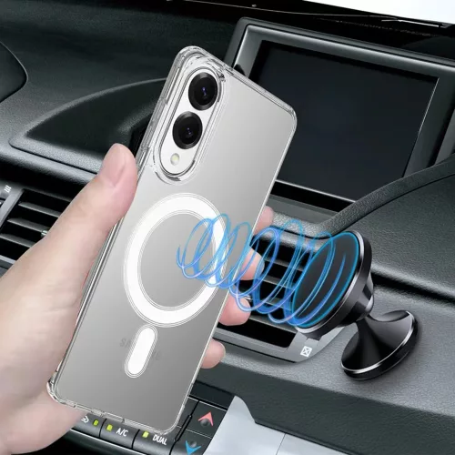 Techsuit - MagSafe Pro tok - Samsung Galaxy S25 Edge - Átlátszó