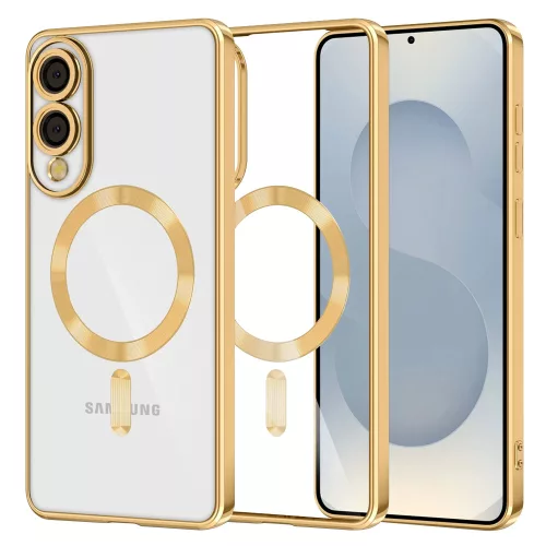 Techsuit - Luxury Crystal MagSafe - Samsung Galaxy S25 Edge - Gold
