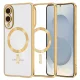 Techsuit - Luxury Crystal MagSafe - Samsung Galaxy S25 Edge - Gold