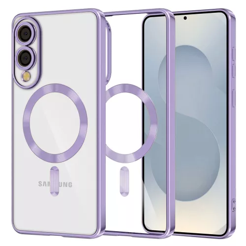 Techsuit - Luxury Crystal MagSafe - Samsung Galaxy S25 Edge - Light Purple
