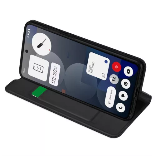 Techsuit - Magskin Book - Nothing Phone (3a) Pro - Black