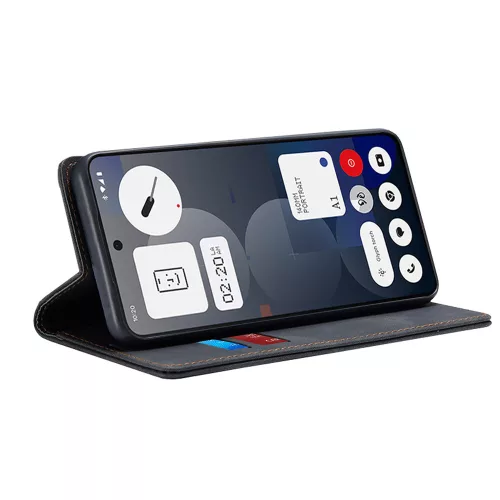 Techsuit - Confy Cover kinyitható tok - Nothing Phone (3a) Pro - Fekete