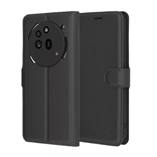 Techsuit - Leather Folio - Nothing Phone (3a) Pro - Black