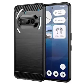 Techsuit - Carbon szilikon tok - Nothing Phone (3a) - Fekete