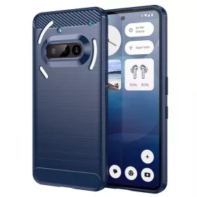 Techsuit - Carbon szilikon tok - Nothing Phone (3a) - Kék