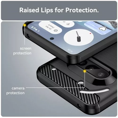 Techsuit - Carbon szilikon tok - Nothing Phone (3a) - Kék