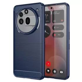   Techsuit - Carbon szilikon tok - Nothing Phone (3a) Pro - Kék