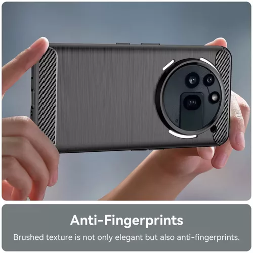 Techsuit - Carbon szilikon tok - Nothing Phone (3a) Pro - Kék