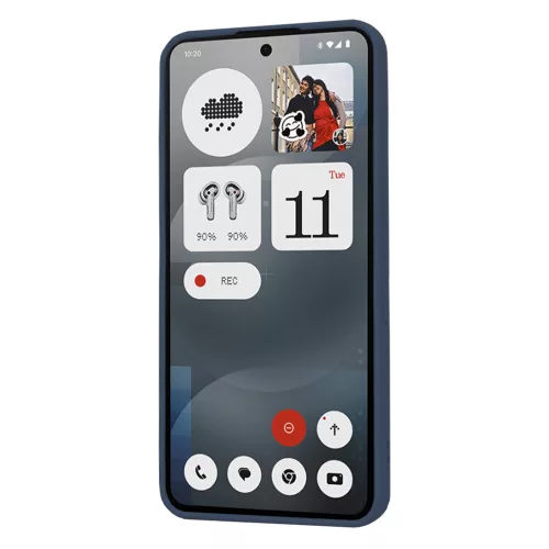 Techsuit - SoftFlex szilikon tok - Nothing Phone (3a) - Sötétkék