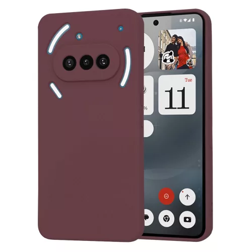 Techsuit - SoftFlex szilikon tok - Nothing Phone (3a) - Bordó