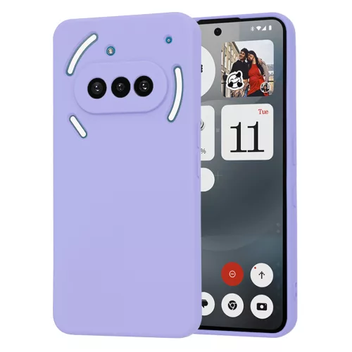 Techsuit - SoftFlex szilikon tok - Nothing Phone (3a) - Világos lila