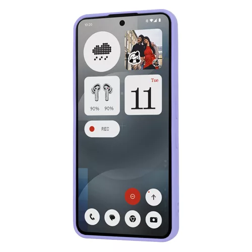 Techsuit - SoftFlex szilikon tok - Nothing Phone (3a) - Világos lila