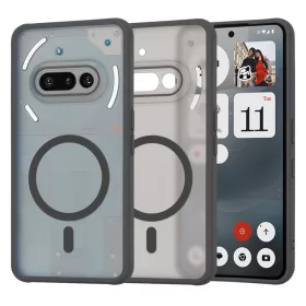   Techsuit - HaloFrost MagSafe tok - Nothing Phone (3a) - Fekete