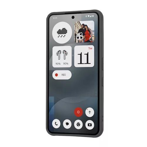 Techsuit - HaloFrost MagSafe tok - Nothing Phone (3a) - Fekete