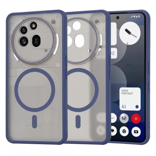 Techsuit - HaloFrost MagSafe tok - Nothing Phone (3a) Pro - Sötétkék