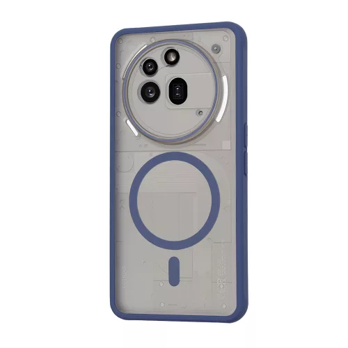 Techsuit - HaloFrost MagSafe tok - Nothing Phone (3a) Pro - Sötétkék