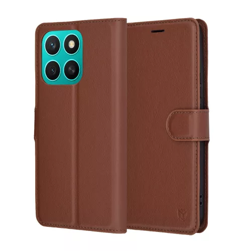 Techsuit - Leather Folio - Honor X8c - Brown